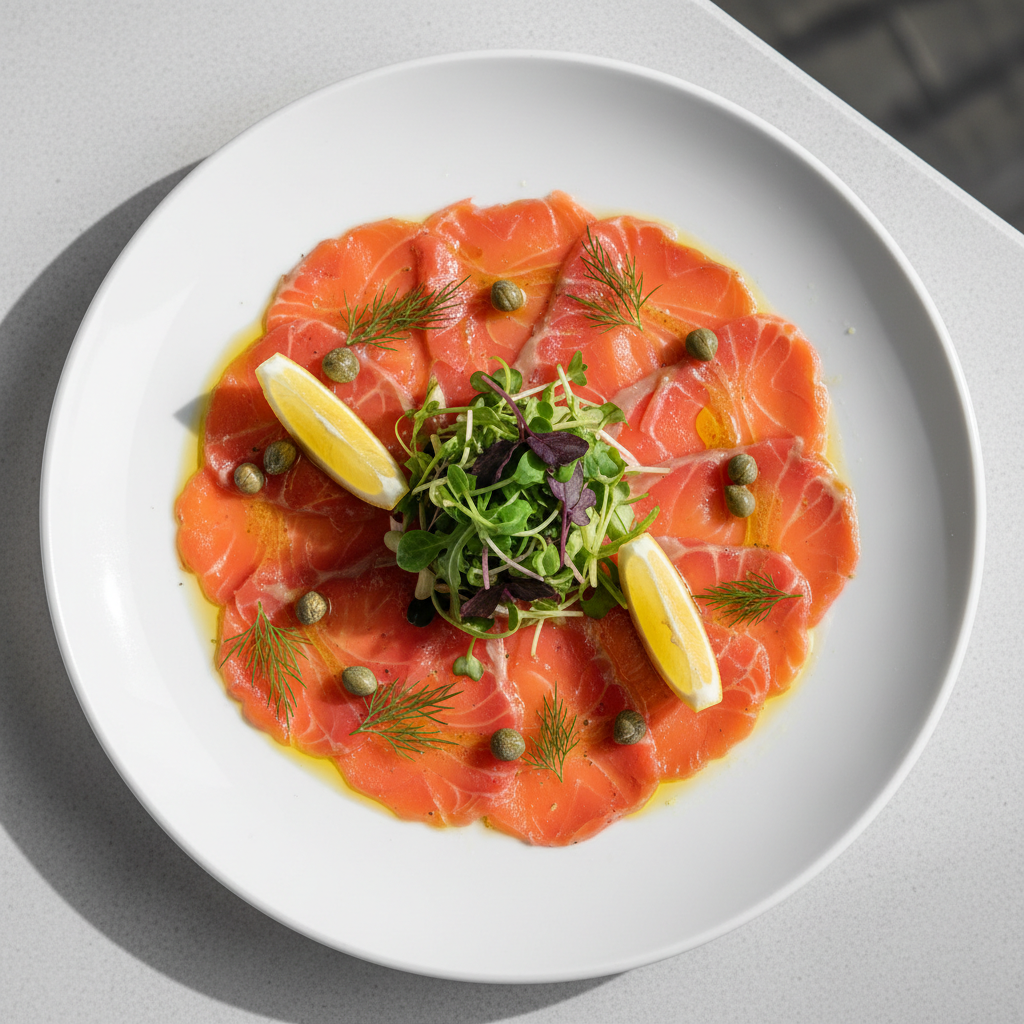 salmon carpacio image size 1024x1024 px